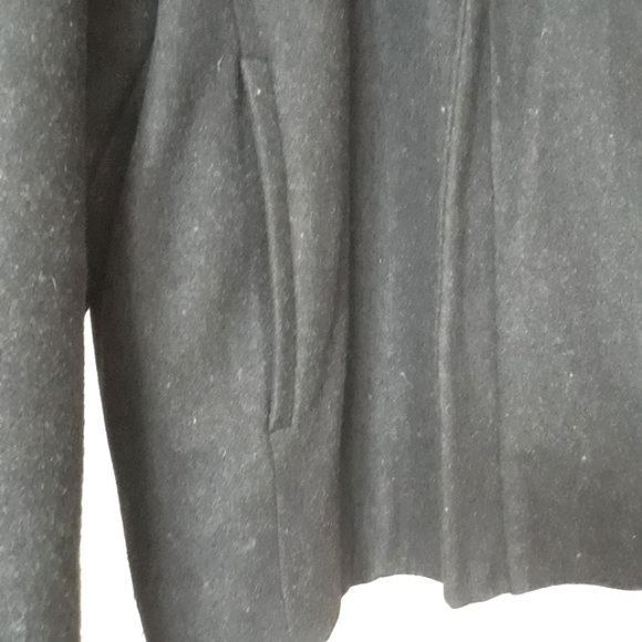 Kenneth Cole. Wool Zip-Up Wool Jacket. Grey. Large - Picture 9 of 15